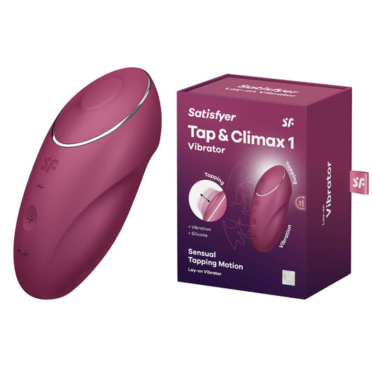 Satisfyer Tap & Climax 1 - Red - Red