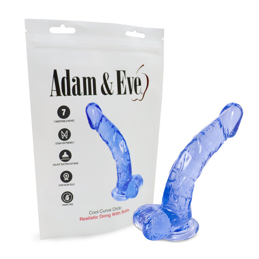 Adam & Eve Cool Curve Jelly Dong - Clear