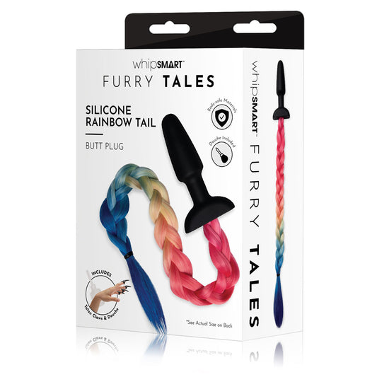 WhipSmart Furry Tales Silicone Rainbow Tail - Coloured